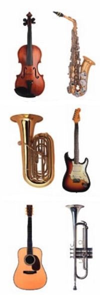 Musical Instruments Stickers by Paper House