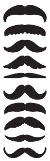 Mustaches Stickers by Mrs. Grossman's