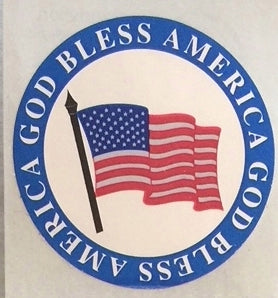 God Bless America Stickers by Sandylion Sticker Designs