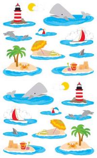 On The Water Fun (Refl) Stickers by Mrs. Grossman's