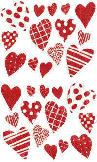 Papier Playful Hearts (Papier) Stickers by Mrs. Grossman's