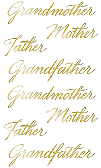Parents and Grandparents (Refl) Stickers by Mrs. Grossman's