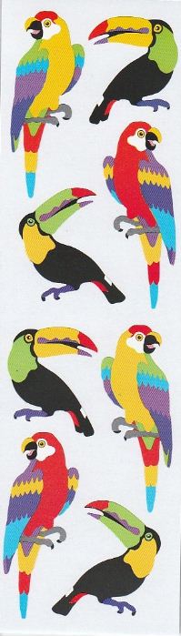 Parrots Stickers by Mrs. Grossman's