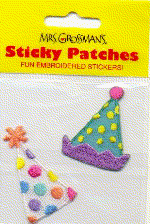 Party Hats (Patch) Stickers by Mrs. Grossman's