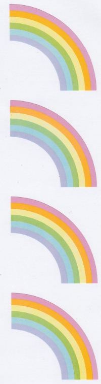 Pastel Rainbows Stickers by Mrs. Grossman's