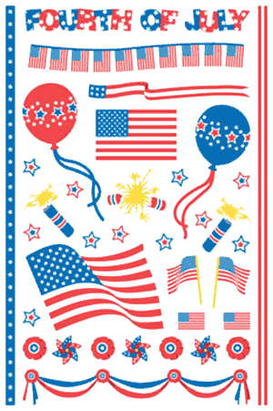 Patriotic Stickers by Mrs. Grossman's