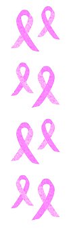 Pink Awareness Ribbon (Spkl) Stickers by Mrs. Grossman's