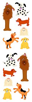 Playful Dogs Stickers by Mrs. Grossman's