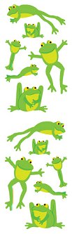 Playful Frogs Stickers by Mrs. Grossman's