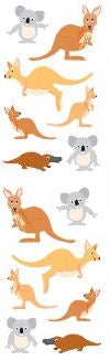 Playful Kangaroo Stickers by Mrs. Grossman's