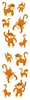Playful Monkeys Stickers by Mrs. Grossman's