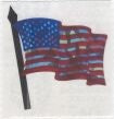 American Flag Stickers by Sandylion Sticker Designs