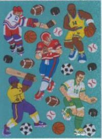 Sports Hockey Soccer Stickers by Sandylion Sticker Designs