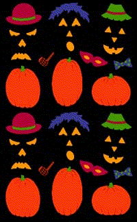 Glow In The Dark Pumpkin Faces (Glow in the Dark) Stickers by Mrs. Grossman's