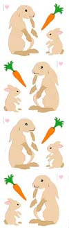 Rabbits and Carrots Stickers by Mrs. Grossman's