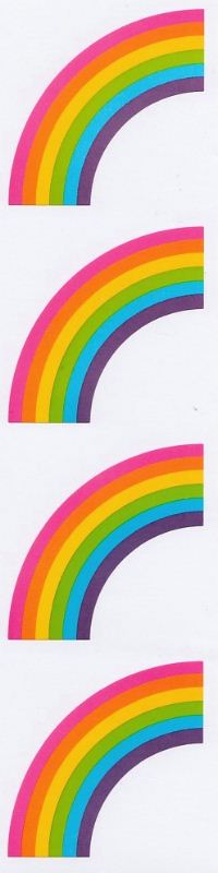 Rainbows Stickers by Mrs. Grossman's
