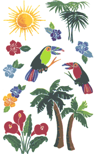 Rainforest Stickers by Mrs. Grossman's
