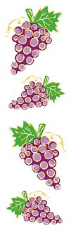 Grapes II (Refl) Stickers by Mrs. Grossman's