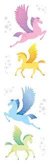 Pegasus (Refl) Stickers by Mrs. Grossman's