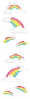 Rainbows (Refl) Stickers by Mrs. Grossman's