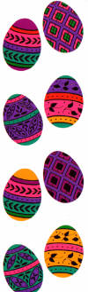 Easter Eggs (Refl) Stickers by Mrs. Grossman's