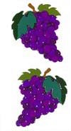 Grapes I (Refl) Stickers by Mrs. Grossman's
