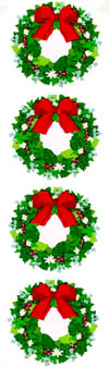 Winter Wreath (Refl) Stickers by Mrs. Grossman's