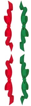 Christmas Silk Bow (Refl) Stickers by Mrs. Grossman's