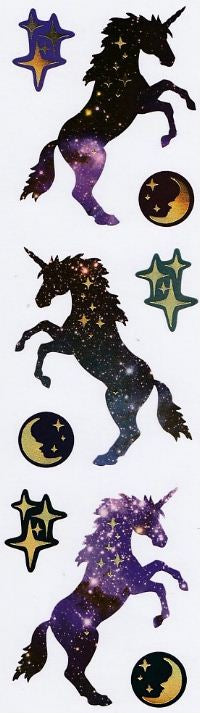 Midnight Unicorns Stickers by Mrs. Grossman's
