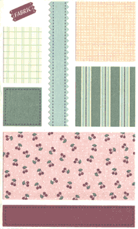 Swatches Retro (Fabric) Stickers by Mrs. Grossman's
