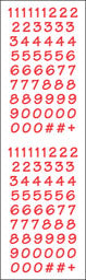 Numbers Bitsy, Red Stickers by Mrs. Grossman's