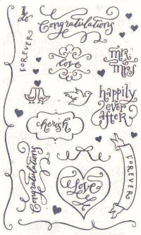 Romantic Wedding Caption (Refl) Stickers by Mrs. Grossman's