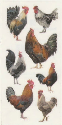 Roosters Stickers by Paper House