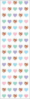 Rose Gold Micro Hearts (Refl) Stickers by Mrs. Grossman's