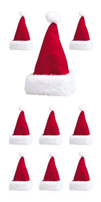 Santa Hats Stickers by Paper House