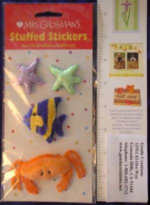 Sea Life (Stuffed) Stickers by Mrs. Grossman's