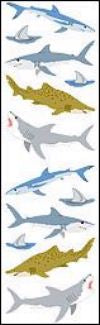 Sharks Stickers by Mrs. Grossman's