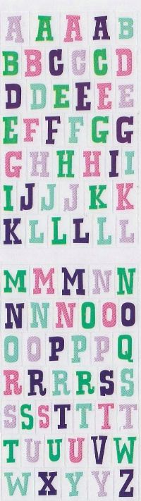 Small Color Alphabet Stickers by Mrs. Grossman's