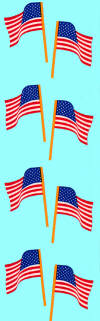 Small Flags Stickers by Mrs. Grossman's