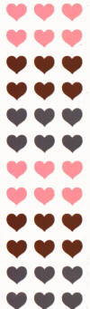 Small Lustre Hearts (Refl) Stickers by Mrs. Grossman's