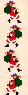 Small Santa Stickers by Mrs. Grossman's