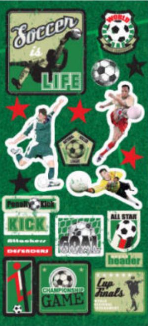 Soccer Icons Stickers by Sandylion Sticker Designs