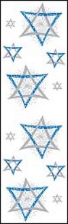 Star of David (Refl) Stickers by Mrs. Grossman's