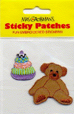 Stuffed Bear (Patch) Stickers by Mrs. Grossman's
