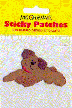 Stuffed Dog (Patch) Stickers by Mrs. Grossman's