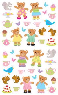 Teddy Bear Picnic Stickers by Mrs. Grossman's