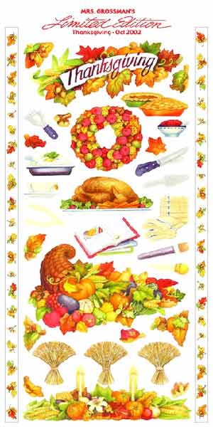 Thanksgiving Stickers by Mrs. Grossman's