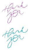 Thank You Script Stickers by Mrs. Grossman's