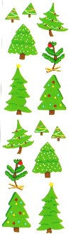 Tiny Christmas Trees Stickers by Mrs. Grossman's