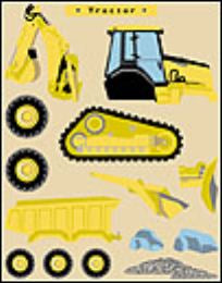 Tractor Stickers by Mrs. Grossman's